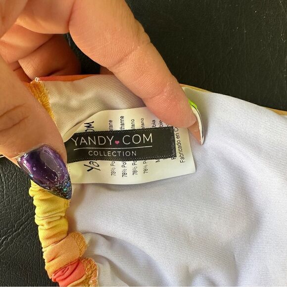 NWT Yandy summer sunset starburst string bikini top Sz M - Picture 7 of 8